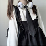 Lovwvol Kawaii Black Ruffle Layer Lolita Dress Women Autumn Japanese Soft Girl Sleeveless Strap Cute Mini Dress Preppy Style