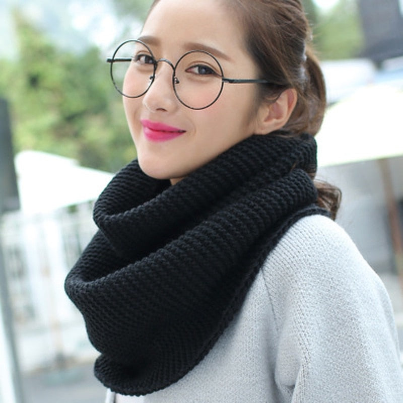 Lovwvol Fashion New Unisex Winter Scarf Knitted Scarves Collar Neck Warmer Women's Scarves
