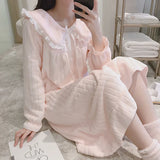 Lovwvol Square Collar Women Pajamas Set Winter Sleepwear Fleece Velvet 2 Piece Pant Home Suit Fluffy Korean Solid Piiama Warm Night Wear