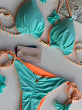 Lovwvol Bright Bikini Set Swimwear Swimsuit Woman Sexy Bathing Suits Two-Piece Bikinis Triangle Bandage BrazilianBikini Beachwear