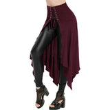 lovwvol Fashion  Medieval Skirt Women Halloween Vintage Irregualr Hem Steampunk Ladies Long Skirts Gothic Cosplay Dress Skirt