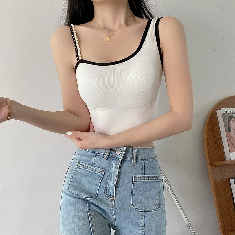 Lovwvol Women's Tube Top Summer New Bras Women Sexy Crop Tops Bra Tube Top Female Camisole Vest Removable Chest Pad  Push Up Crop Top