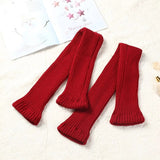 Lovwvol 70cm Over Knee Yoga Leg Warmers Korean Lolita Winter Girl Women Knit Boot Socks Pile Up Socks Foot Warming Cover чулки