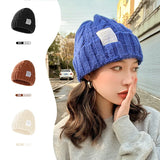 Lovwvol New Solid Women Wool Hat Autumn Winter Warm Ear Protection Female Knitted Hat Couple Fashion Leisure Beanie Knitted Caps