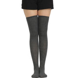 Black Lolita Striped Socks Women Funny Christmas Gifts Sexy Thigh High Nylon Long Stockings Cute Over Knee Socks For Girls