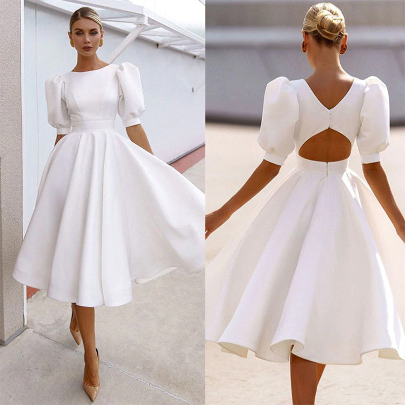 Lovwvol Hnewly New Year Chrismas White Dresses For Female Clothes Summer Sexy Backless Women Dress Party And Wedding Elegant Lady Vestidos
