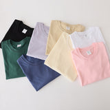 Lovwvol Women New Khaki Solid T shirts Female 100% Cotton Tees Lady Short Sleeve T-shirt Tops for Summer