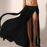 Womens Swim Wear Bikini Cover Up Sheer Beach Mini Wrap Skirt Sarong Pareo Shorts Summer Beachwear 5 Colors