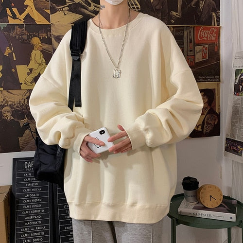 Vintage Embroidered Sweatshirt Autumn Letter Print Women Oversized Sweatshirts Harajuku V-neck Long Sleeve Pullover Tops